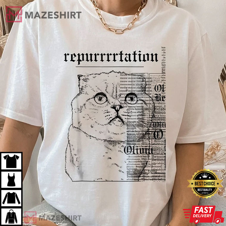 Reputation Cat Gift For Swifties T-Shirt