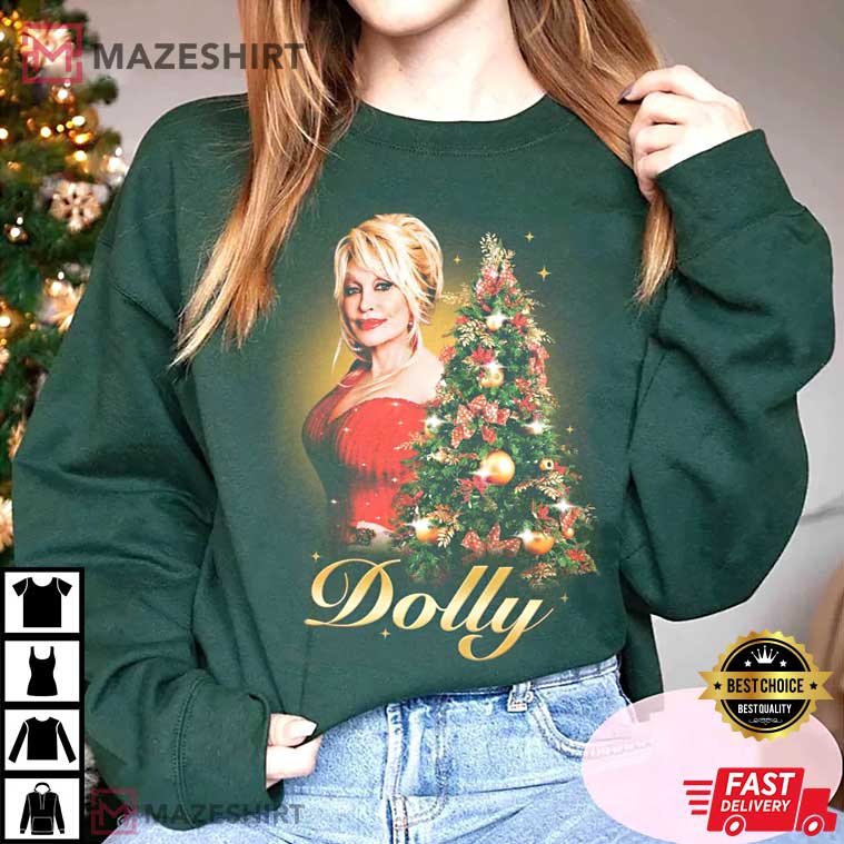 Retro Dolly Parton A Holly Dolly Christmas Best Sweatshirt