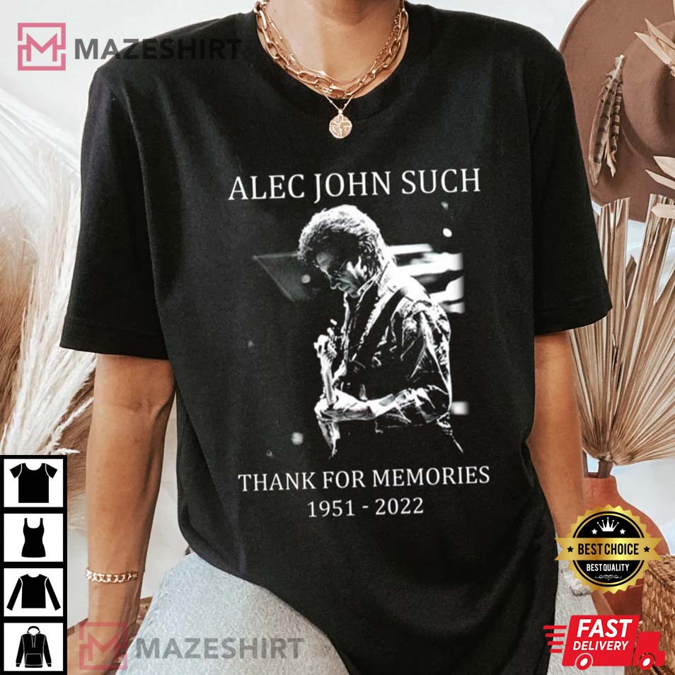 Rip Alec John Such 1951 2022 Bon Jovi Member Gift For Fan T-Shirt