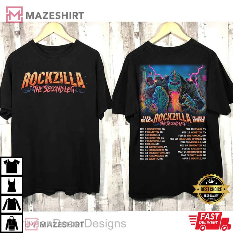 Rockzilla The Second Leg Tour 2023 Fan Gift T-Shirt