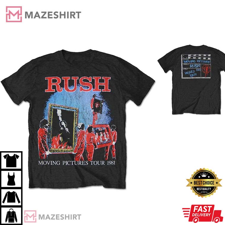 Rush Band Moving Pictures Tour Gift For Fan Shirt