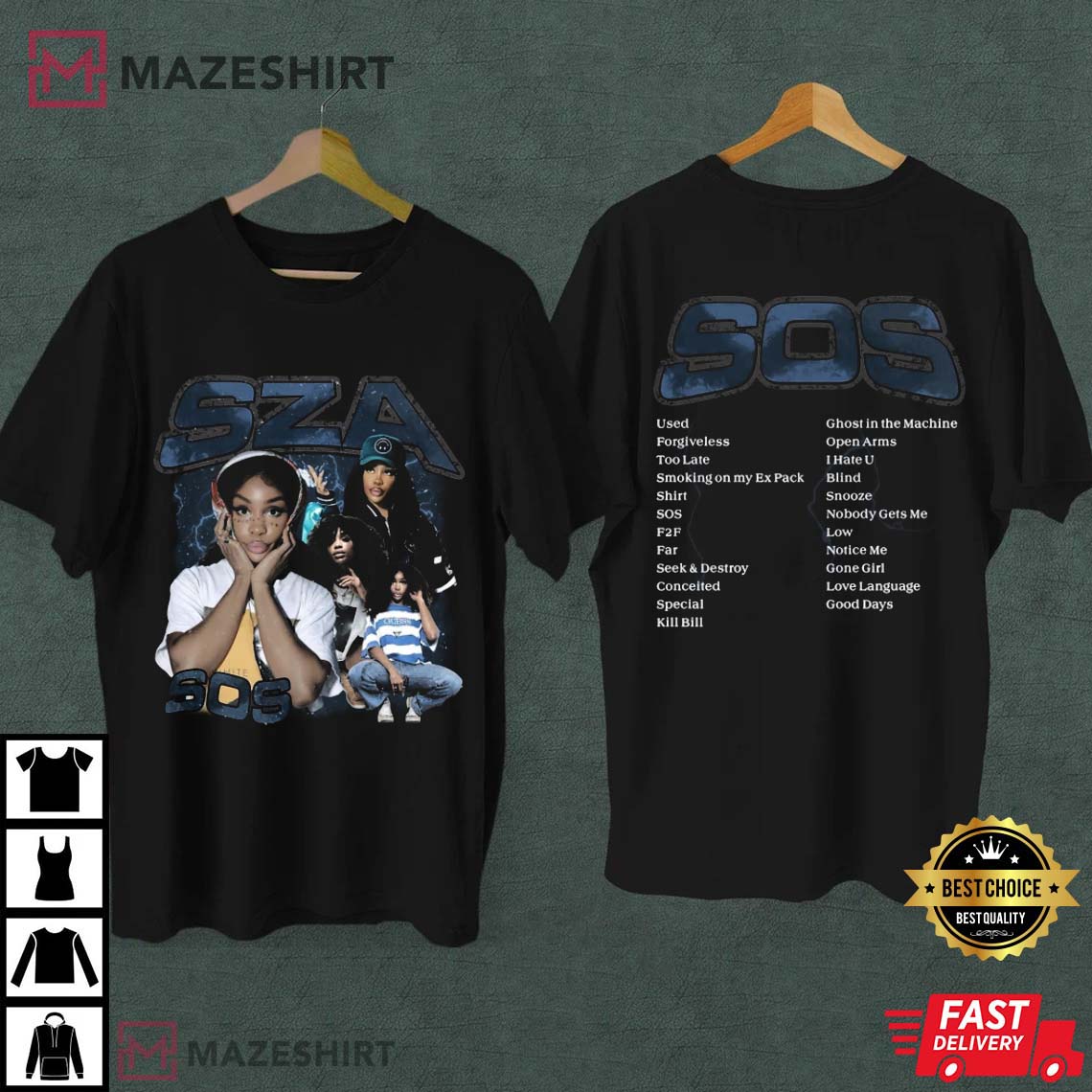 SOS Second Studio Album By SZA T-Shirt