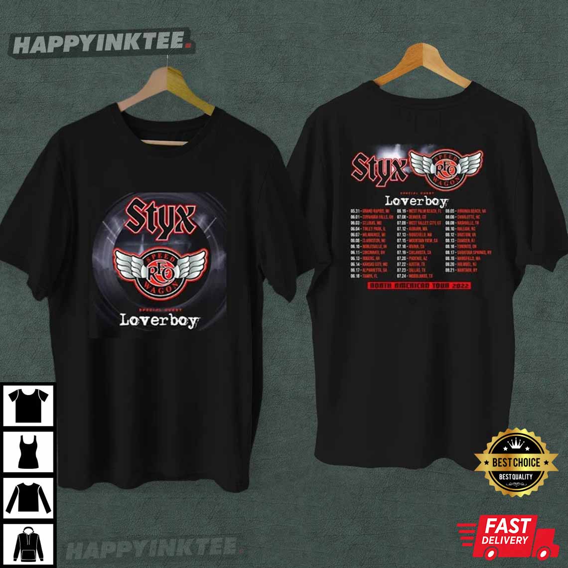 STYX World Tour 2022 Best T-Shirt