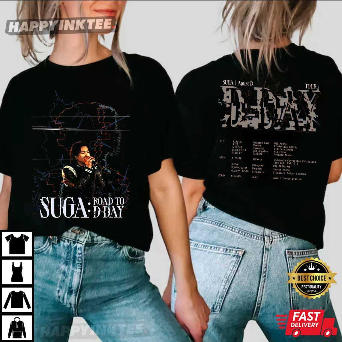 SUGA D Day Tour Gift For Fan T-Shirt - Bring Your Ideas, Thoughts And Imaginations Into Reality Today