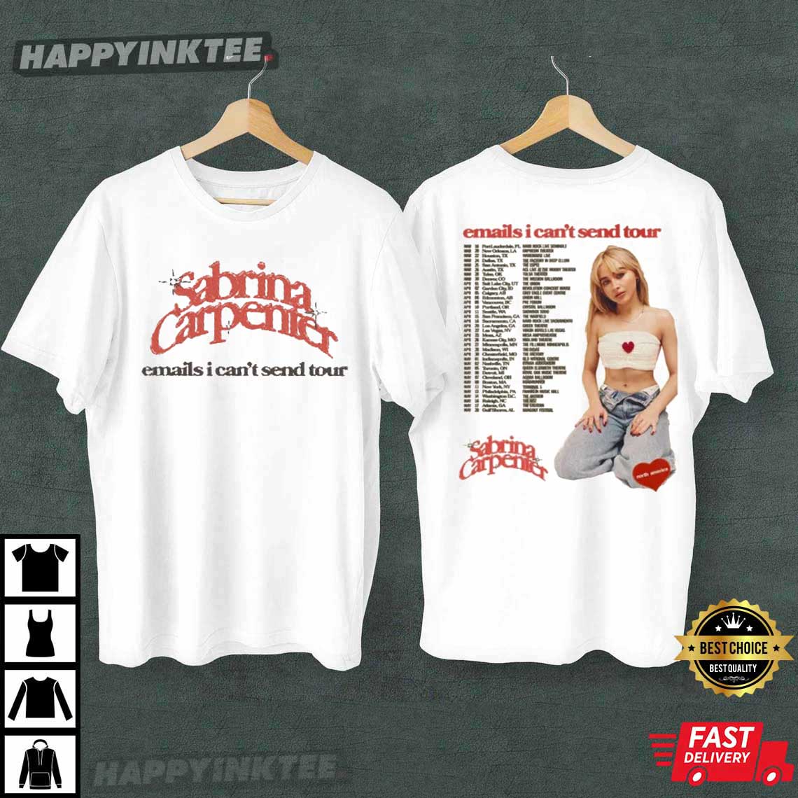 Sabrina Carpenter Email I Can't Send Tour 2022 T-Shirt - Bring Your Ideas, Thoughts And Imaginations Into Reality Today