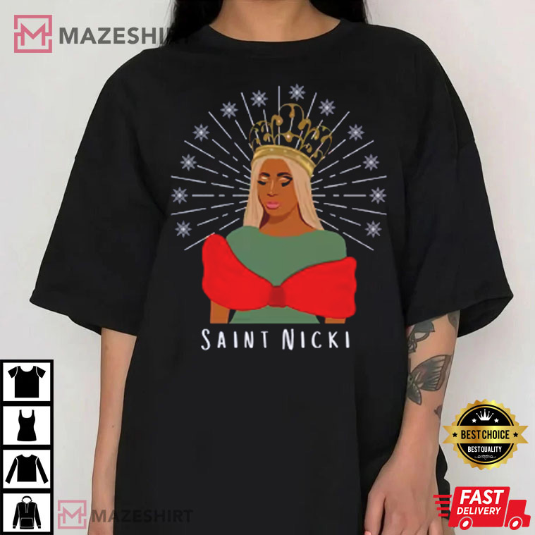 Saint Minaj As A Queen Christmas Gift T-shirt