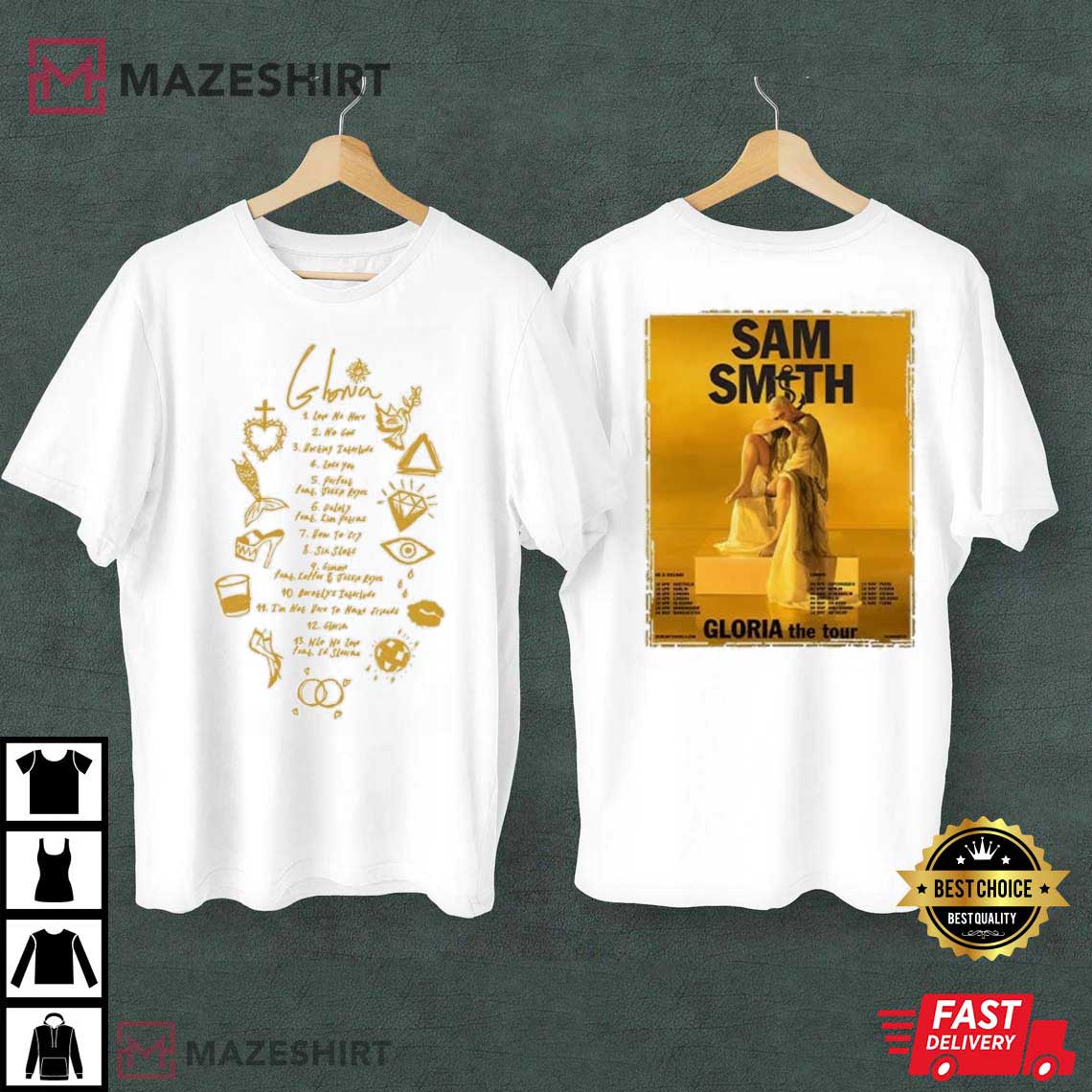 Sam Smith Gloria World Tour 2023 T-Shirt