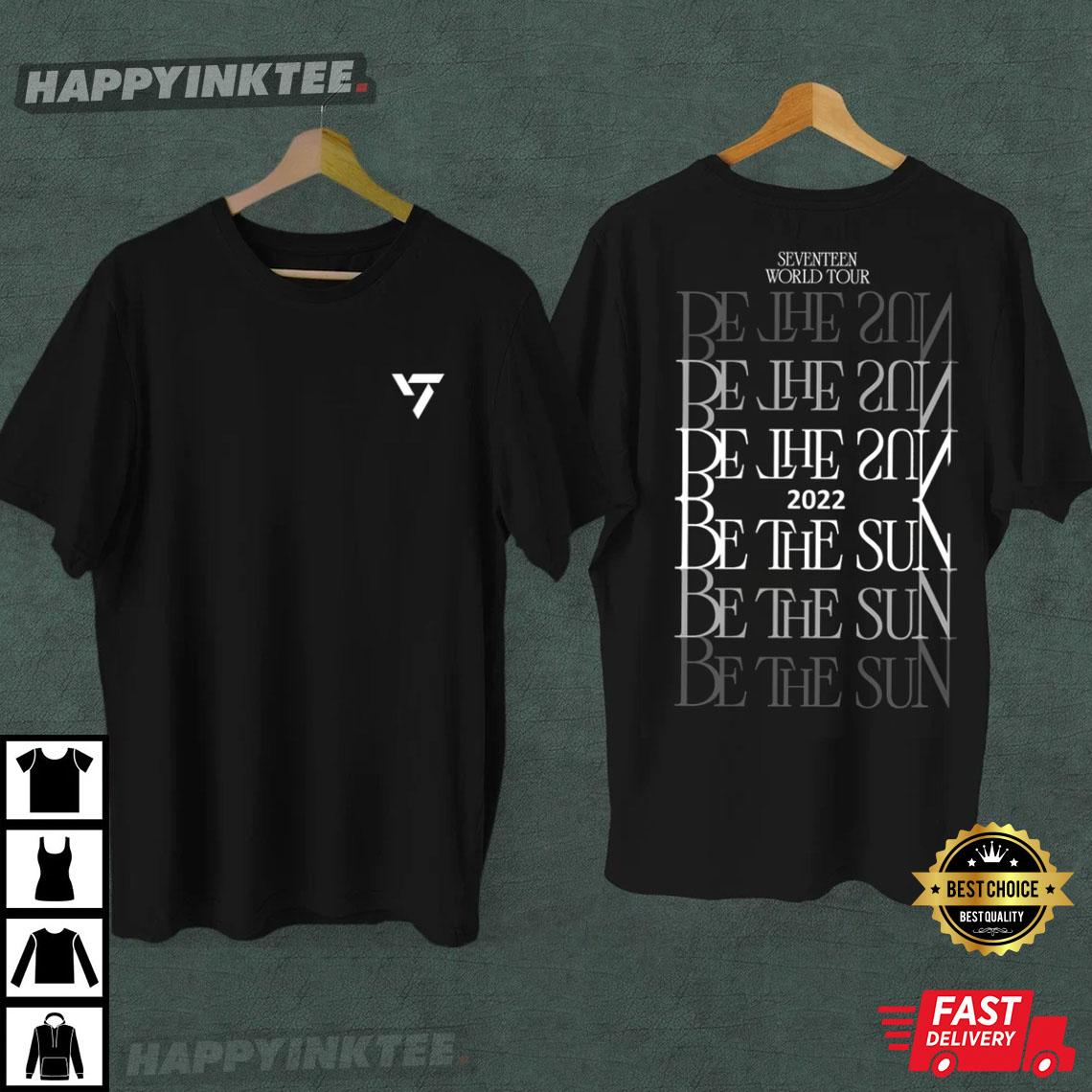 Seventeen Be The Sun World KPOP Tour 2022 T-Shirt