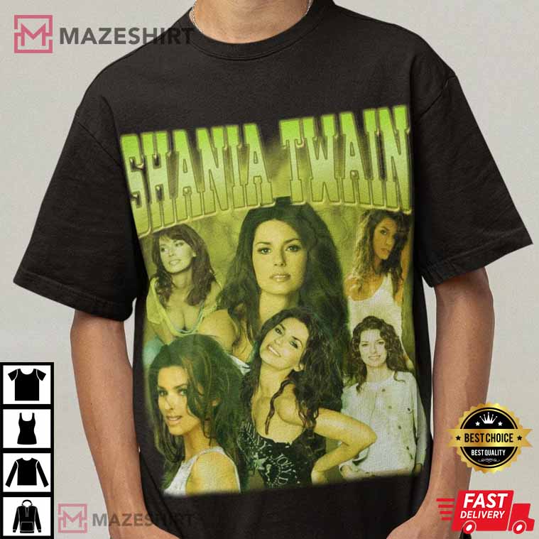 Shania Twain, Shania Twain Retro Vintage Print Best T-Shirt