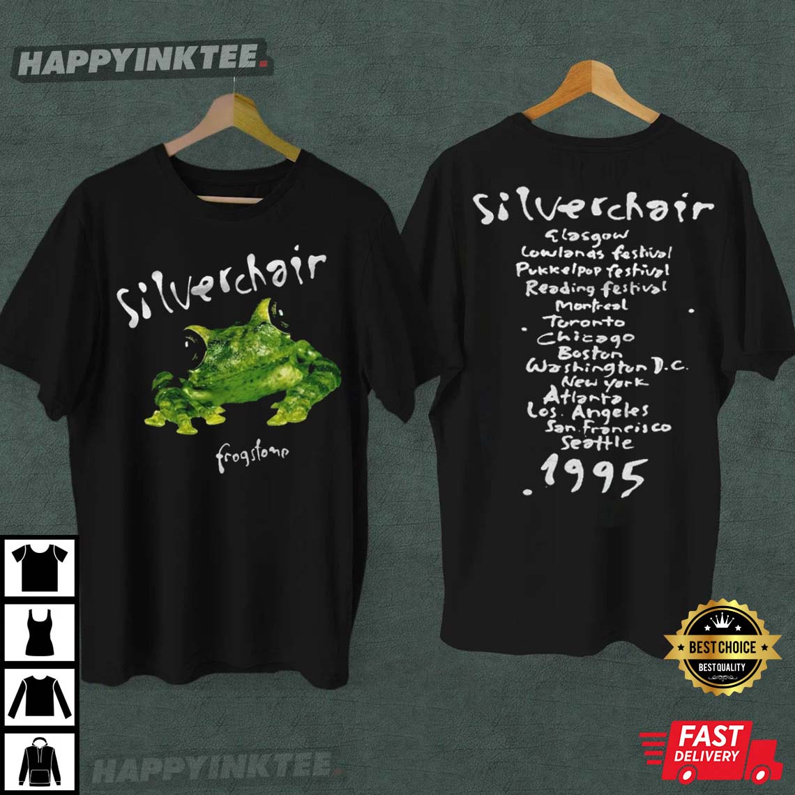 Silverchair Frogstomp 1995 Tour Rock Metal Band T-Shirt