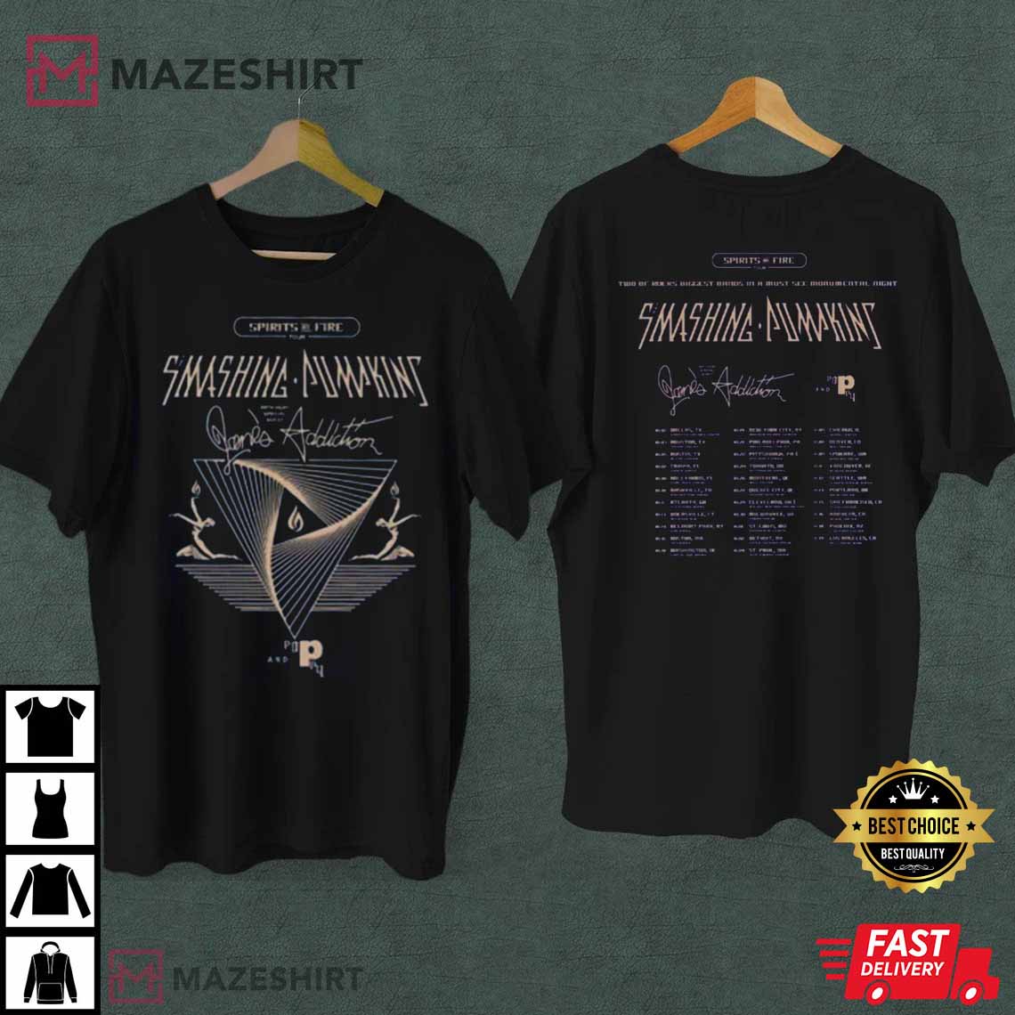 Smashing Pumpkins Spirits On Fire Tour 2022 Best T-Shirt