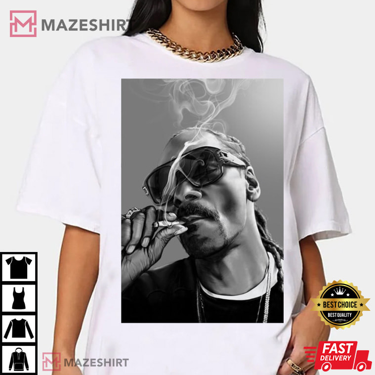 Snoop Dogg Rapper, Hip Hop, Concert Black T-Shirt