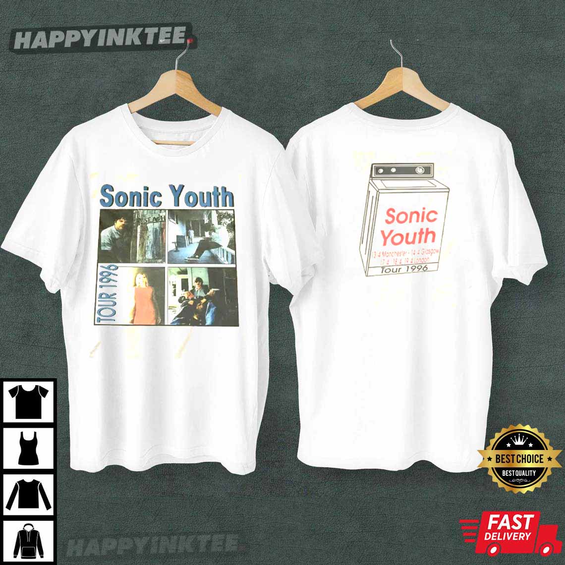 Sonic Youth 1996 UK Tour T-Shirt