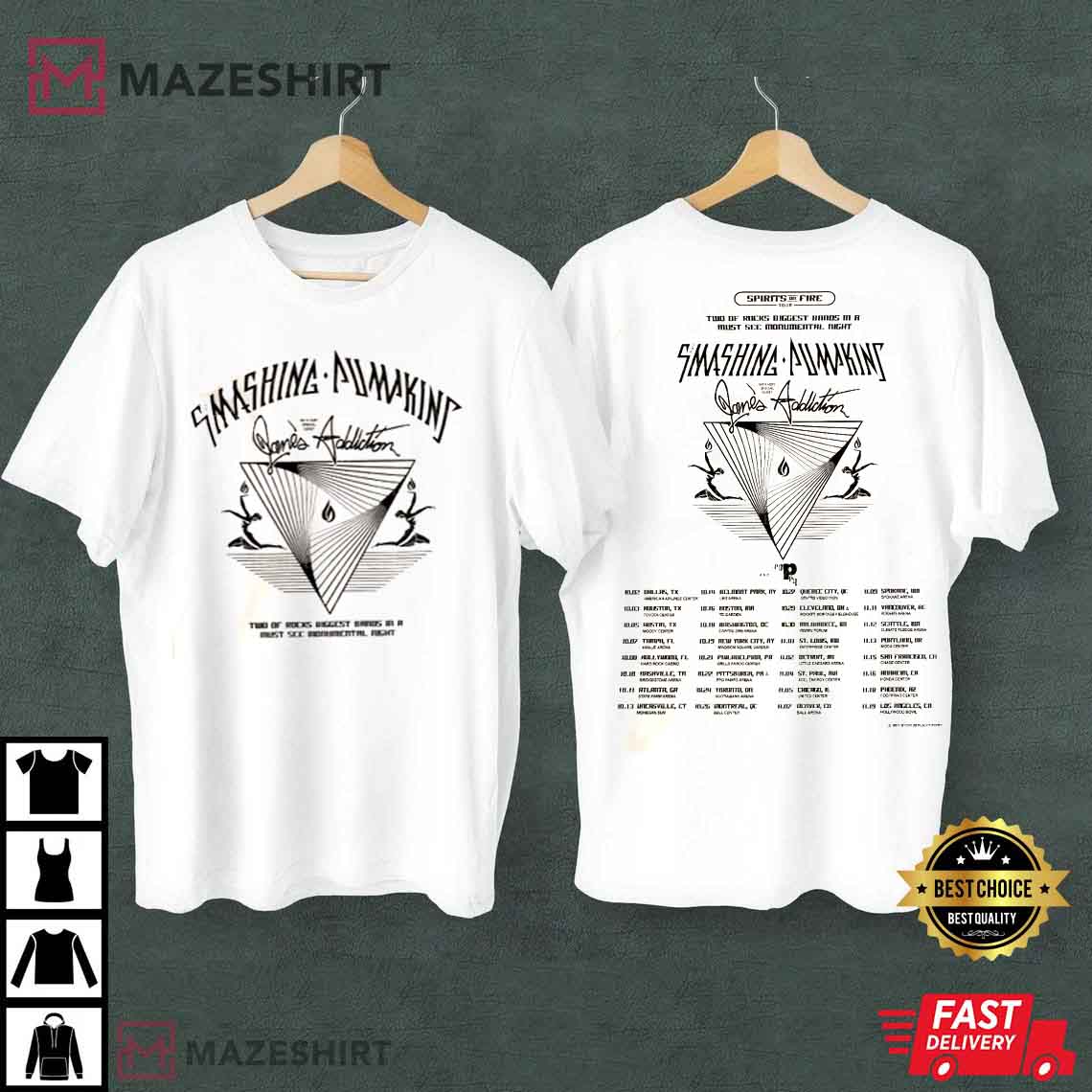 Spirits On Fire Tour 2022 The Smashing Pumpkins Best T-Shirt