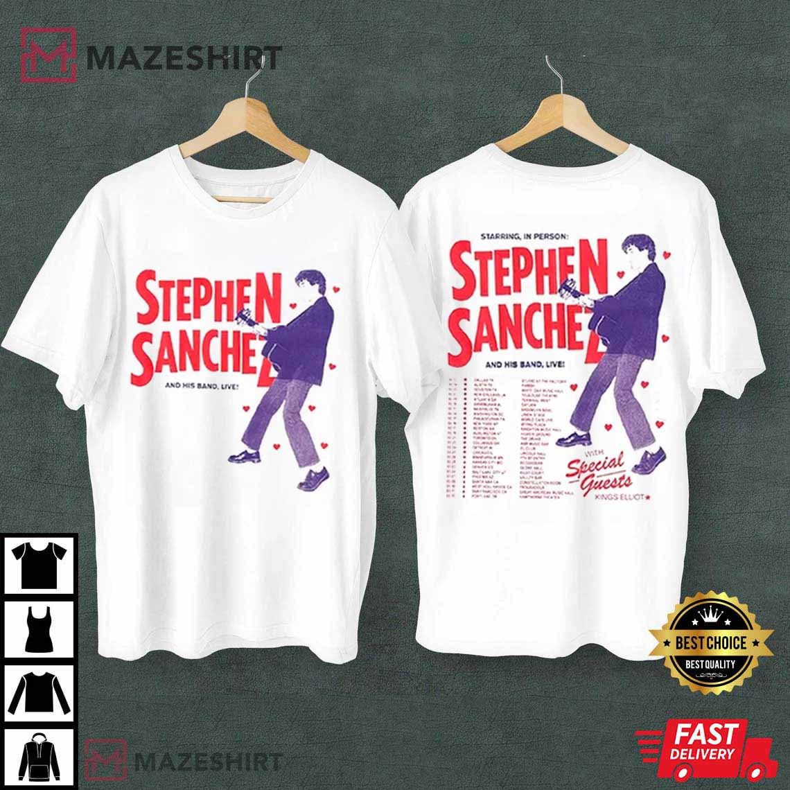 Stephen Sanchez 2023 Tour Gift For Fan T-Shirt