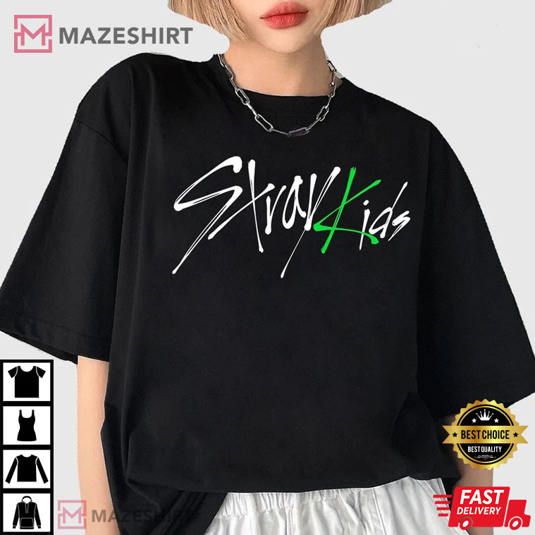 Stray Kids Green Logo Gift For Fan T-Shirt