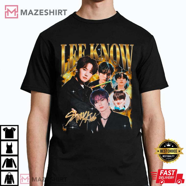 Stray Kids Lee Know Retro Bootleg T-Shirt