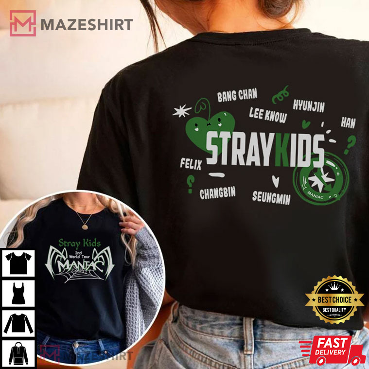 Stray Kids Maniac World Tour Best T-Shirt