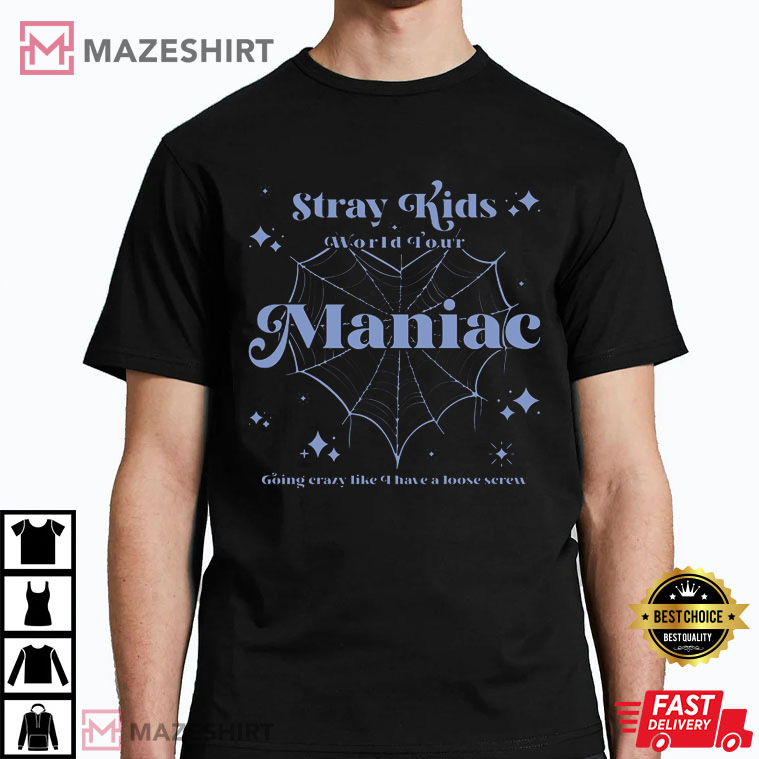 Stray Kids Maniac World Tour Gift For Fans T-Shirt