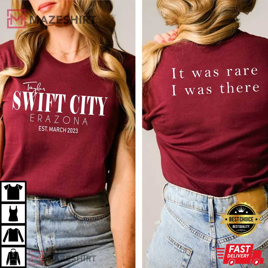 Swift City Eras Tour 2023 Arizona Gift For Fan T-Shirt