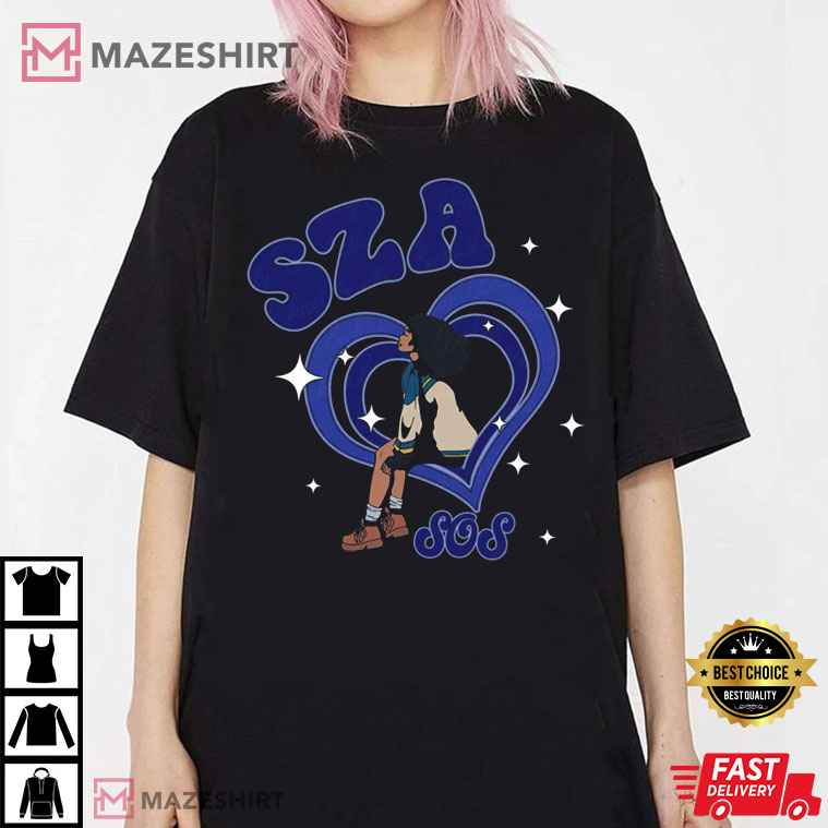 Sza SOS New Album Vintage Sza Fan Gift T-Shirt