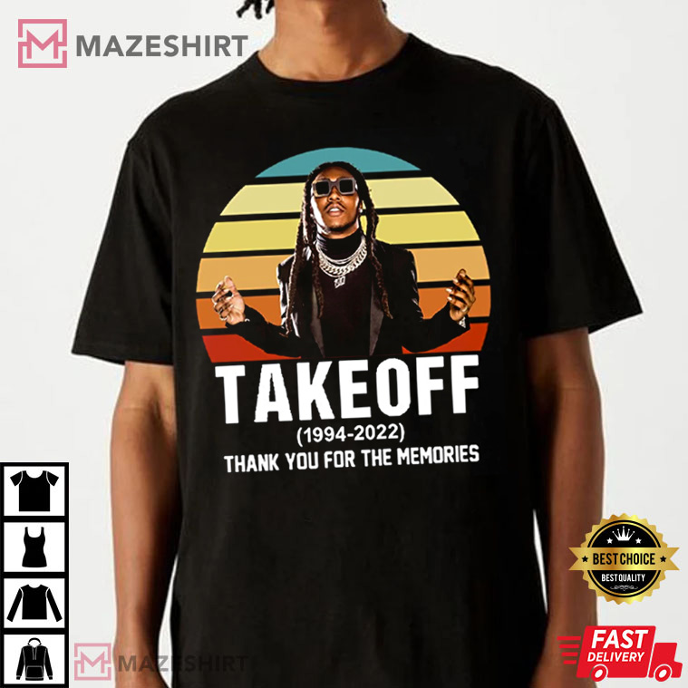 Takeoff RIP 1994-2022 Rapper Migos Vintage Gift For Fan T-Shirt