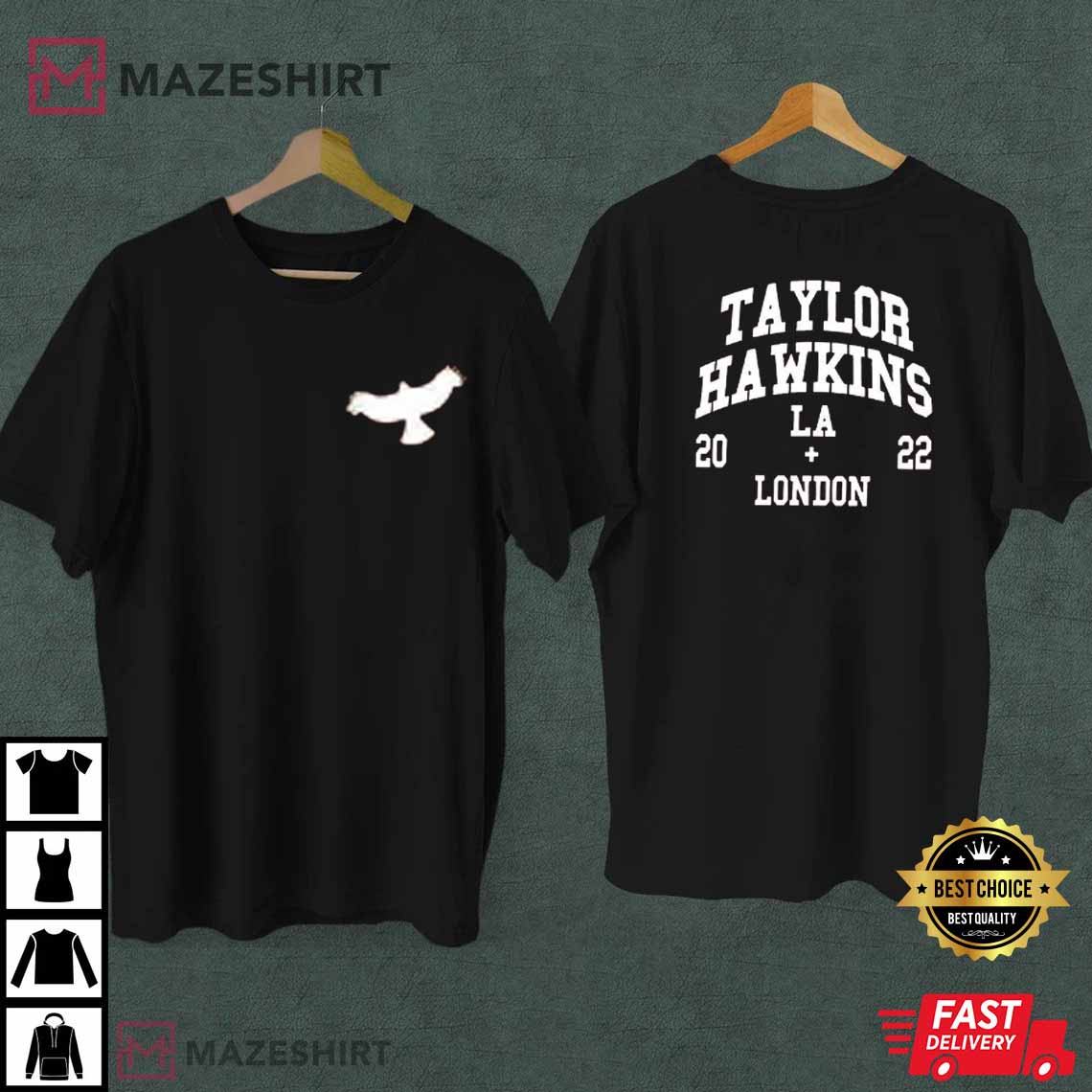 Taylor Hawkins LA LONDON 2022 Merch T-Shirt