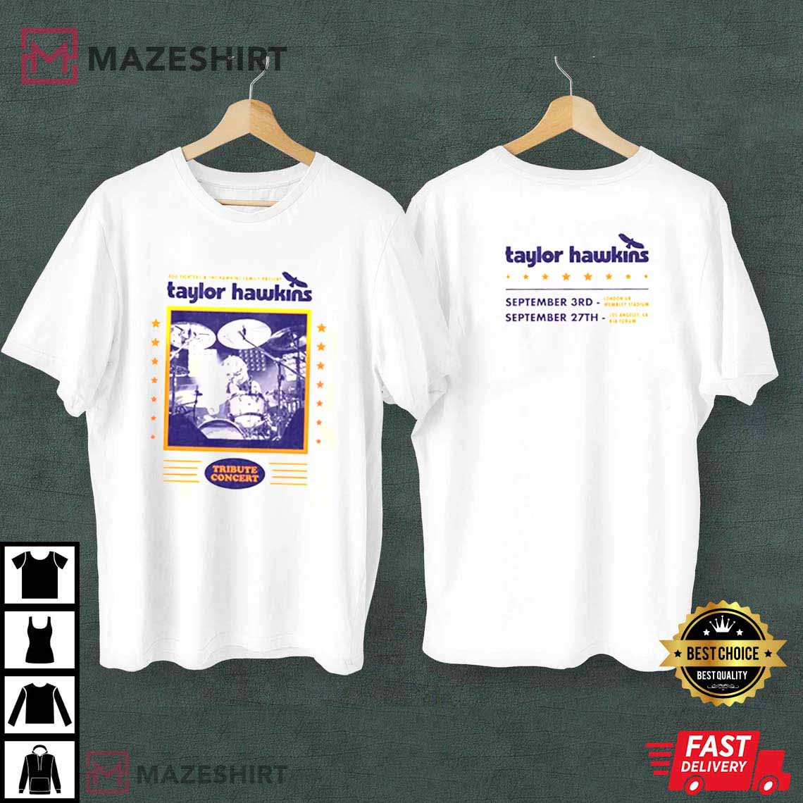 Taylor Hawkins Tribute Concert Best T-Shirt