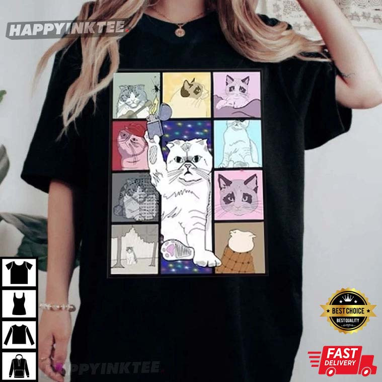 Taylor Swift The Eras Tour Cat Edition T-Shirt