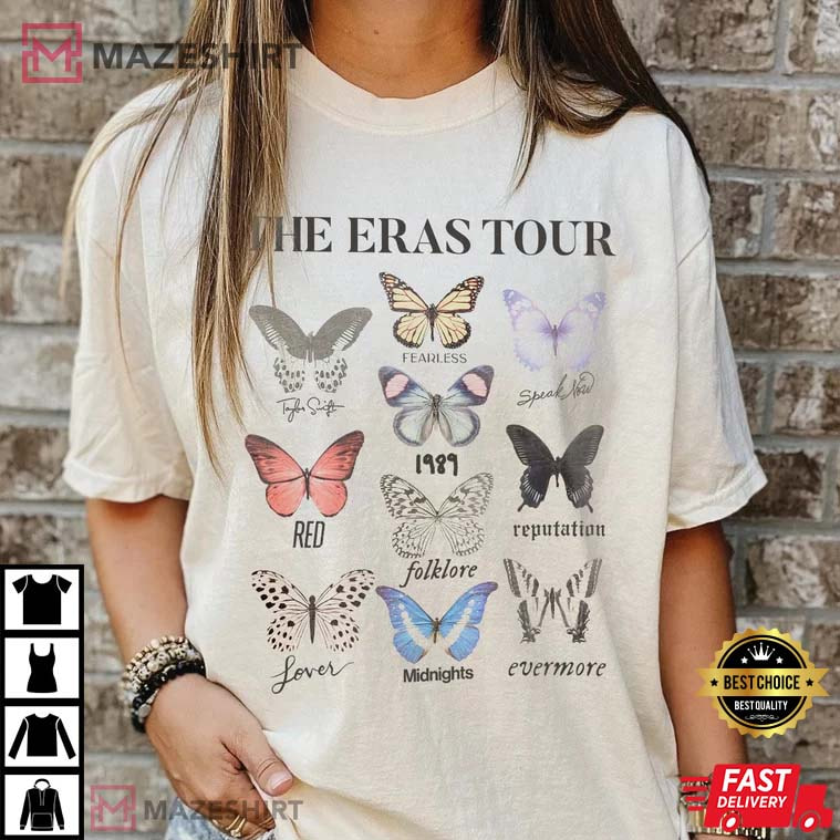 Taylor's The Eras Tour 2023 Version Butterfly T-Shirt