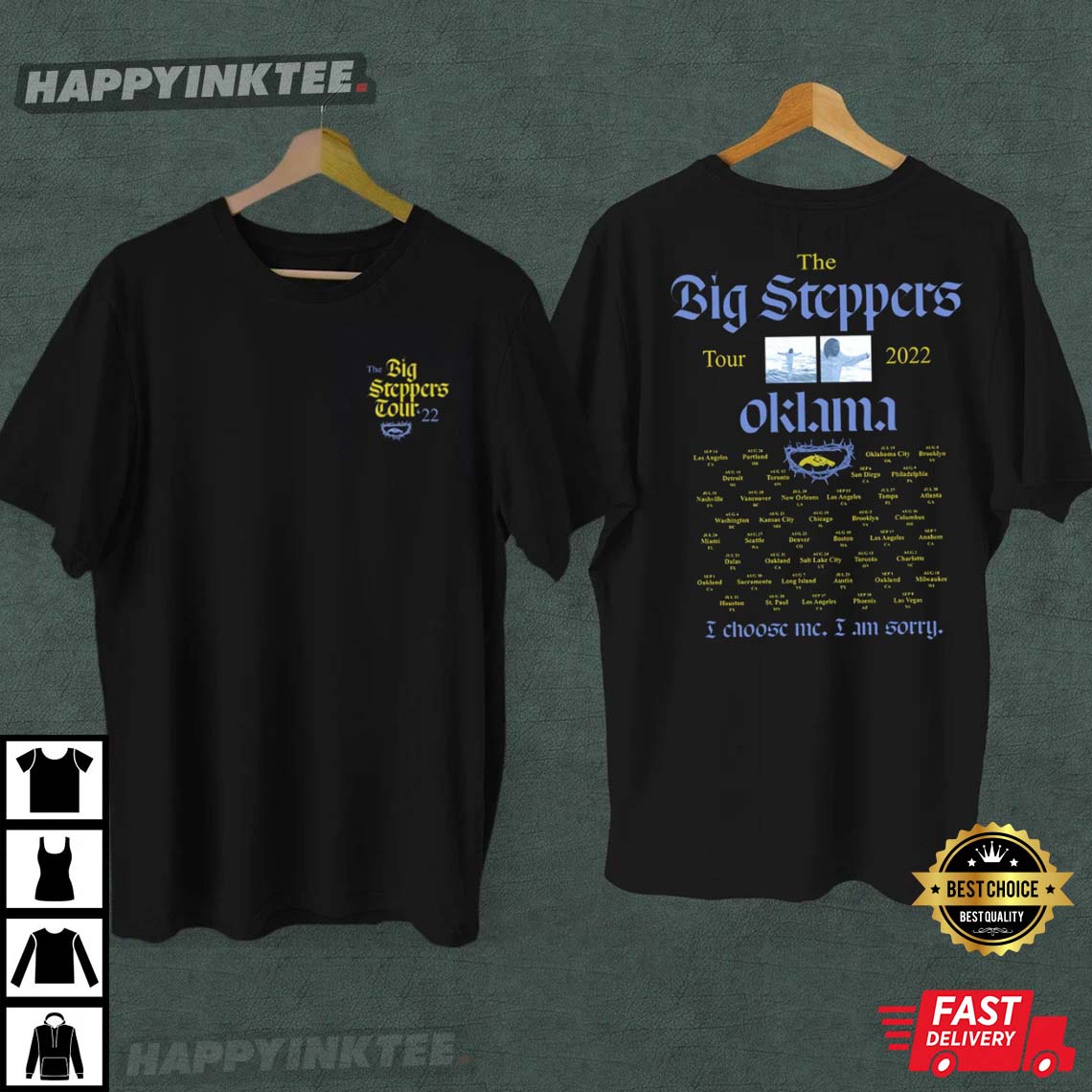 The Big Steppers Tour Oklama Gift T-Shirt