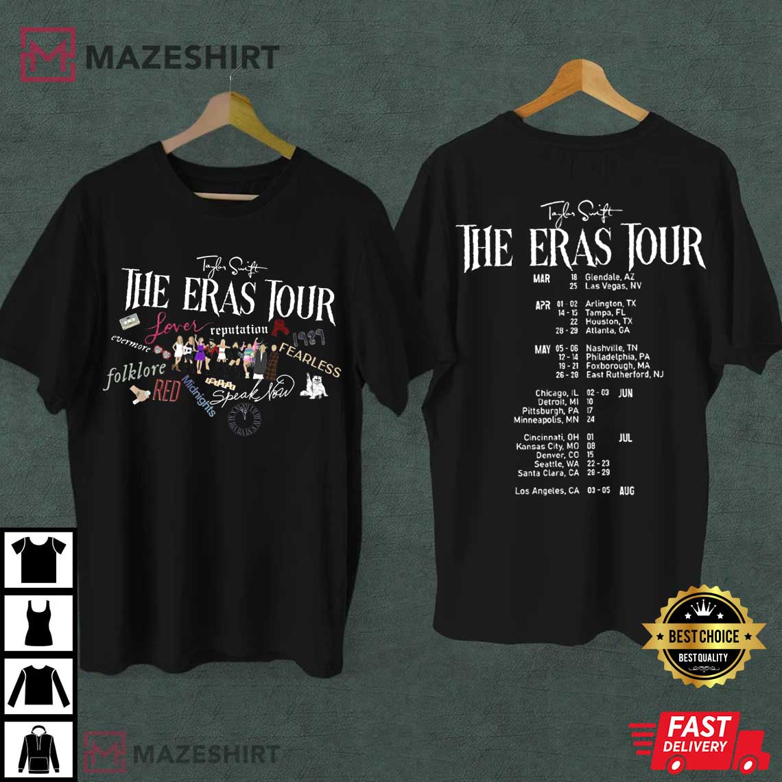 The Eras Tour 2 US Tour 2023 Merch Best T-Shirt