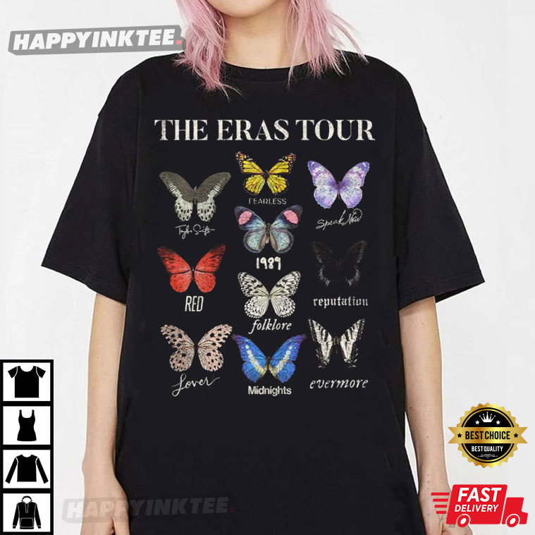 The Eras Tour 2023 Butterfly Vintage T-Shirt