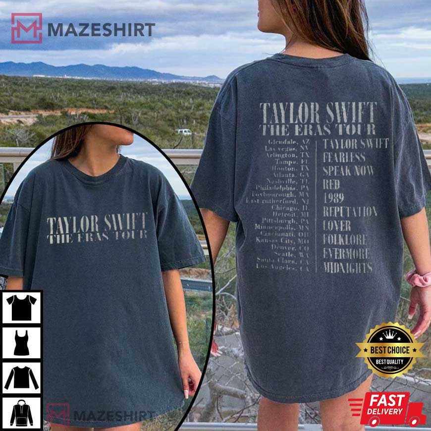 The Eras Tour 2023 Taylor Merch Comfort Colors T-Shirt