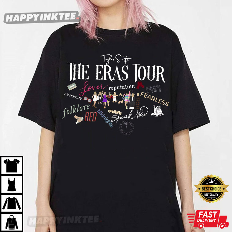 The Eras Tour 2023 U.S. Stadiums Merch Best T-Shirt