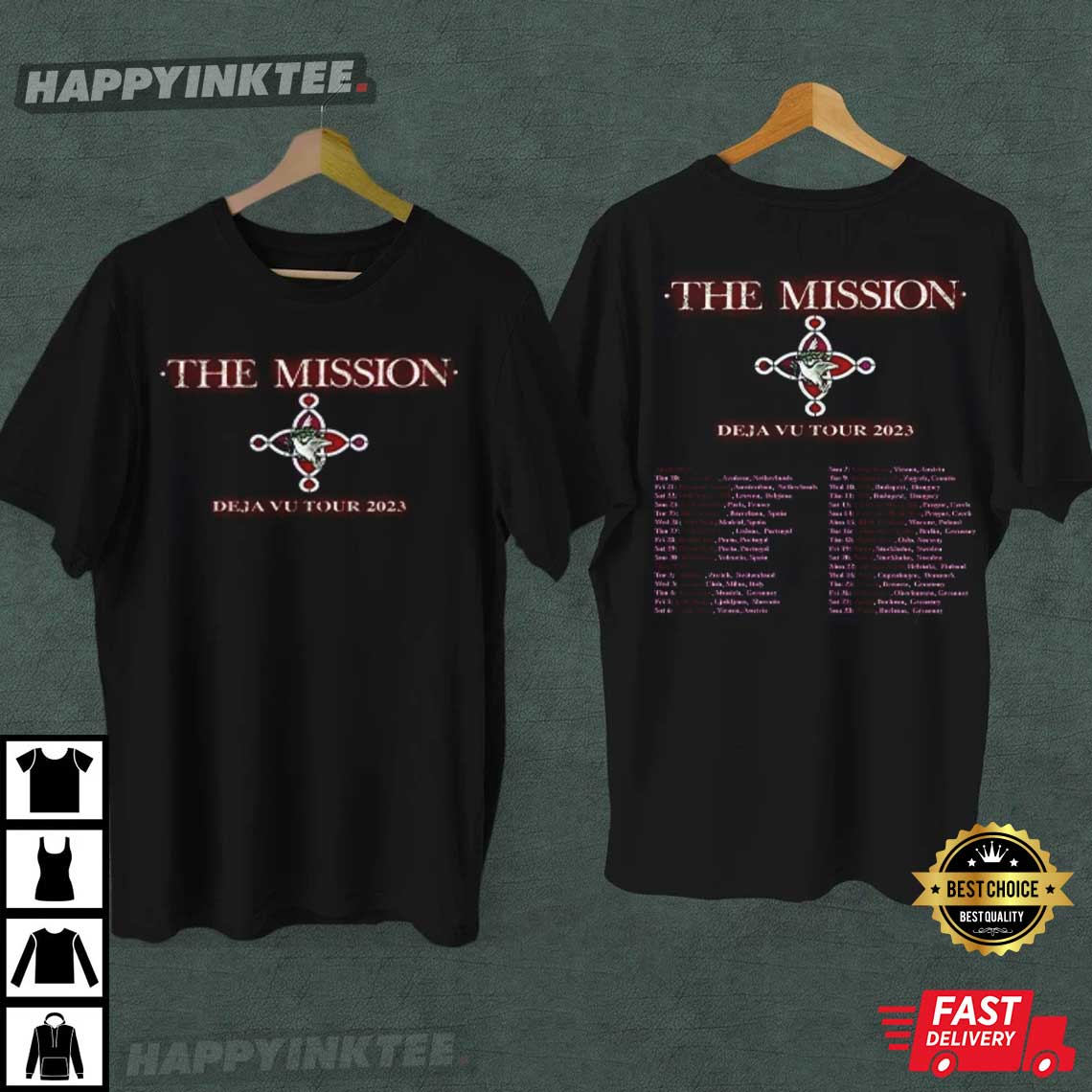 The Mission Deja Vu Tour 2023 Best T-Shirt