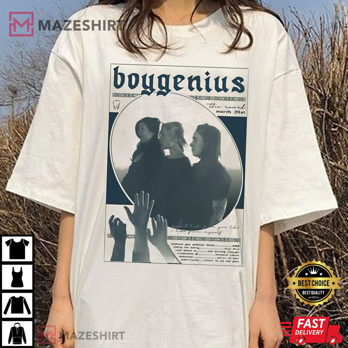 The Record Boygenius ReSET Tour 2023 T-Shirt