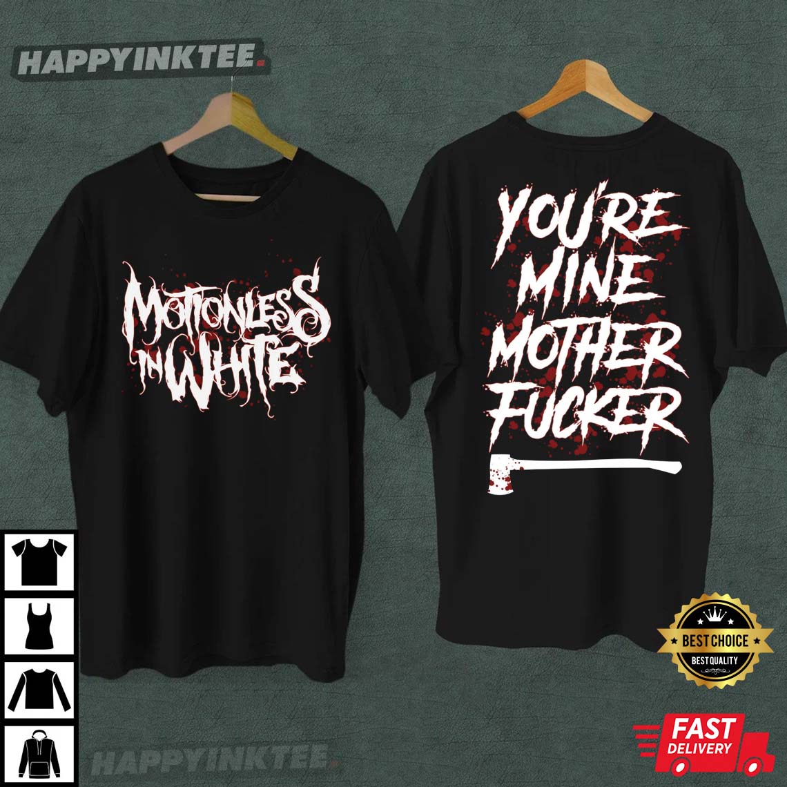 The Trinity Of Terror Tour Motionless In White You're Mine T-Shirt