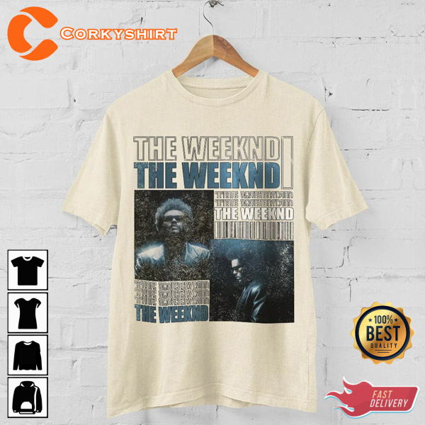The Weeknd 90s Vintage T-shirts - Retro Graphic Cotton T-shirt