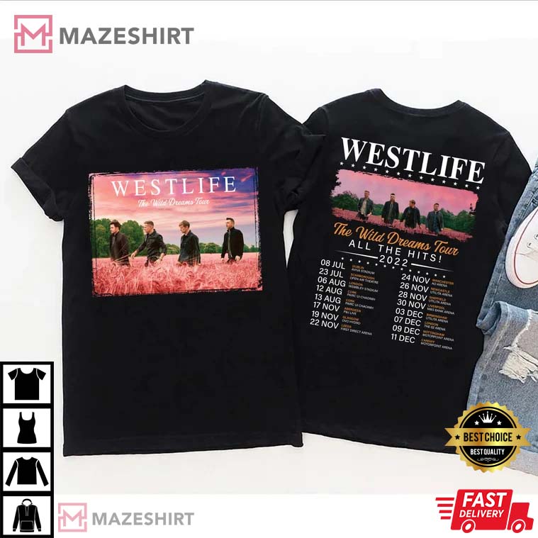 The Westlife The Wild Dreams Tour Concert 2022 T-Shirt