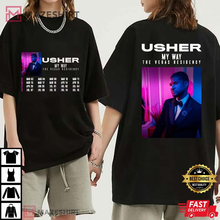 Usher My Way The Vegas Residency Tour 2023 T-Shirt