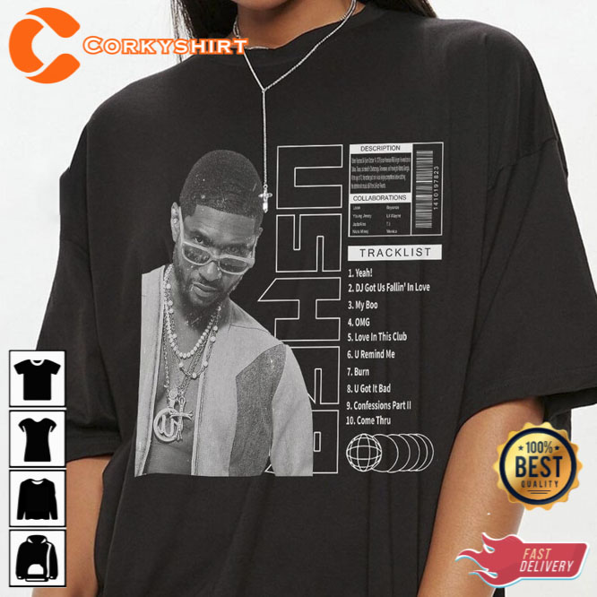 Usher Tracklist Song Vintage Unisex Shirt