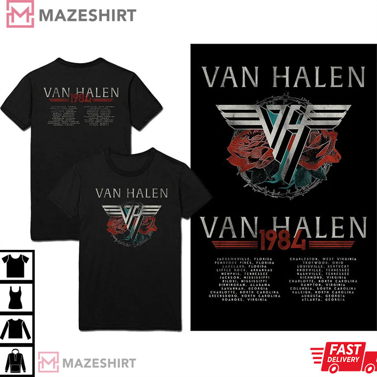 Van Halen Adult 1984 Tour Gift T-Shirt