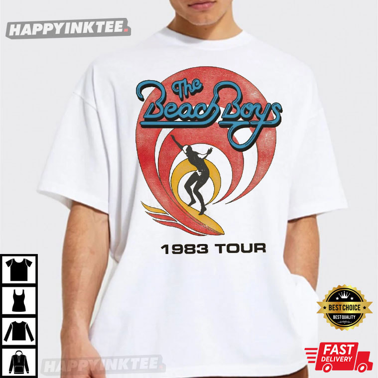 Vintage 80s The Beach Boys 1983 Tour Band T-Shirt - Bring Your Ideas, Thoughts And Imaginations Into Reality Today