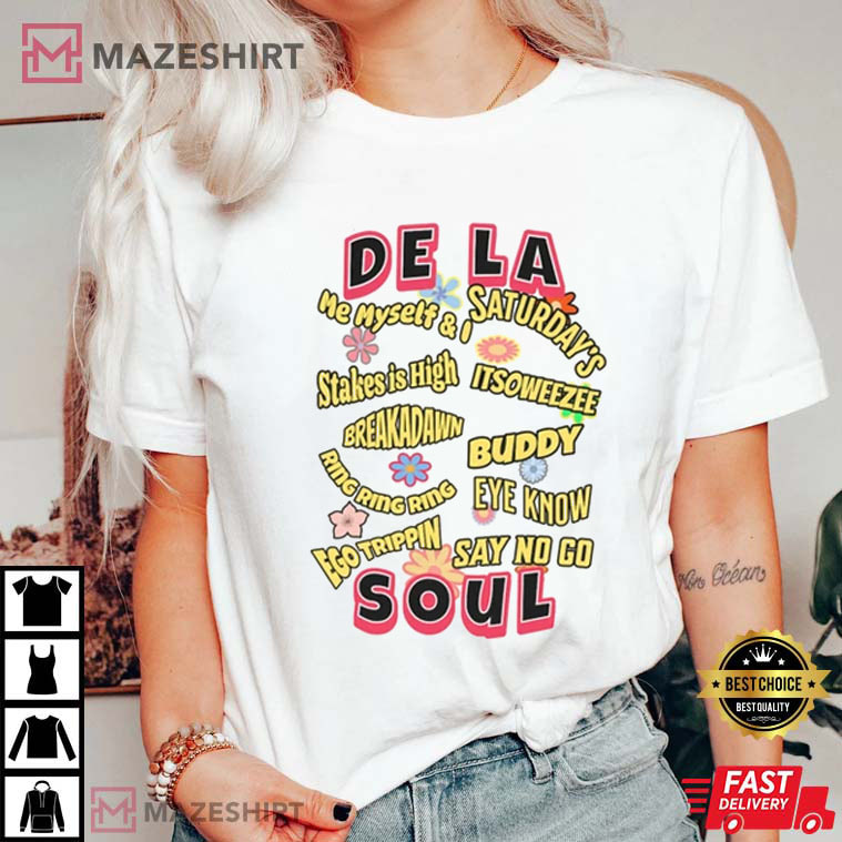 Vintage De La Soul, Posdnuos, Trugoy, Maseo, Golden Age Hip Hop T-Shirt