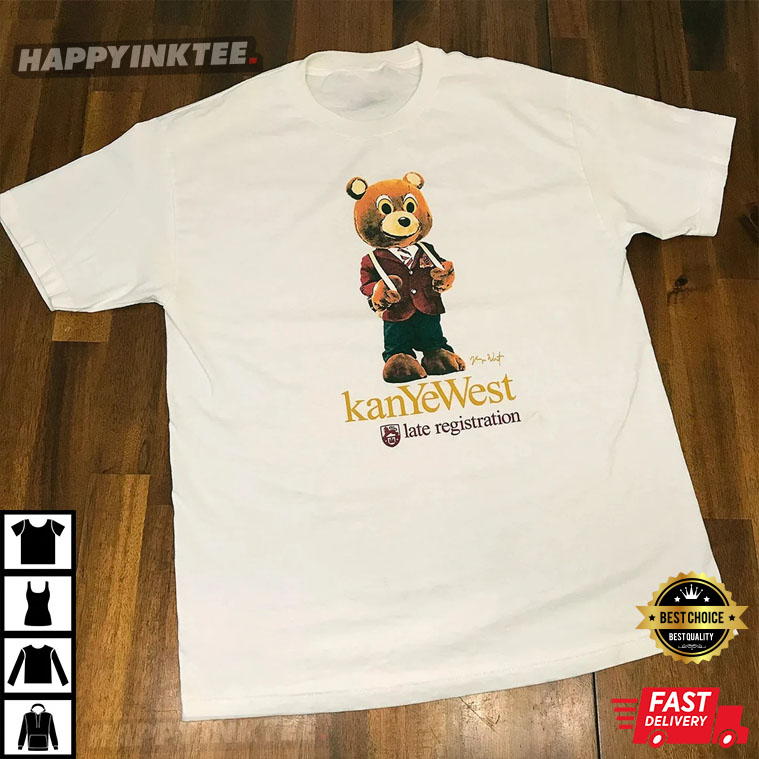 Vintage Kanye West Late Registration Album Gift T-Shirt