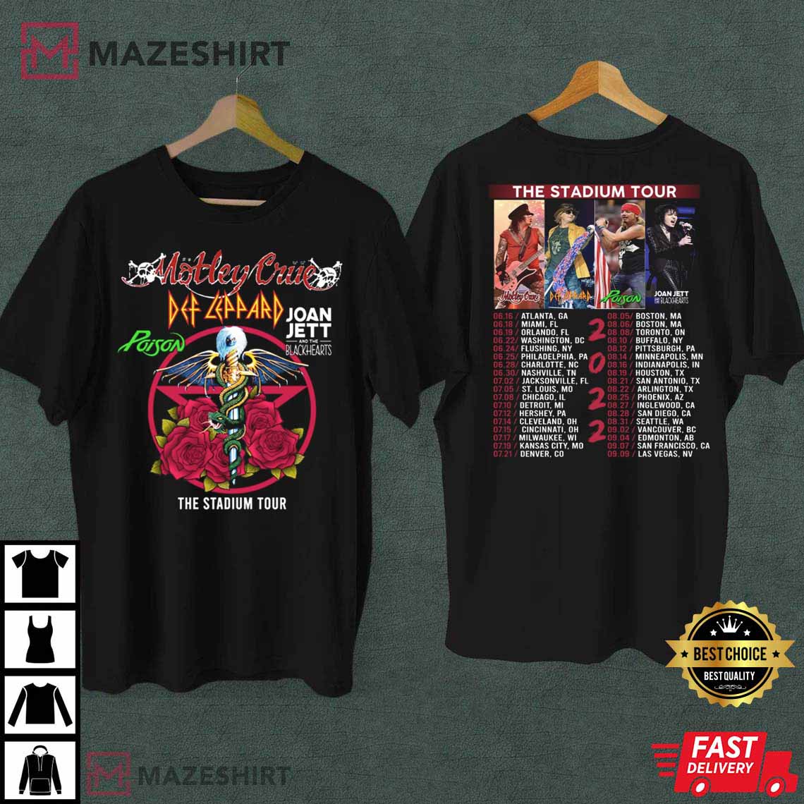 Vintage Motley Crue, Motley Crue Tour 2022 Best T-Shirt