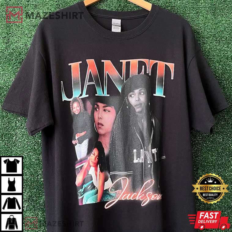 Vintage Style Janet Jackson Graphic Fan Gift T-Shirt