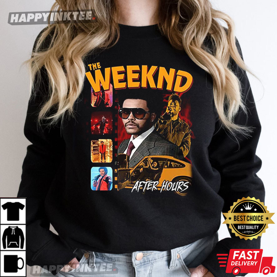 Vintage The Weeknd After Hours Til Dawn Music Concert 2022 T-Shirt