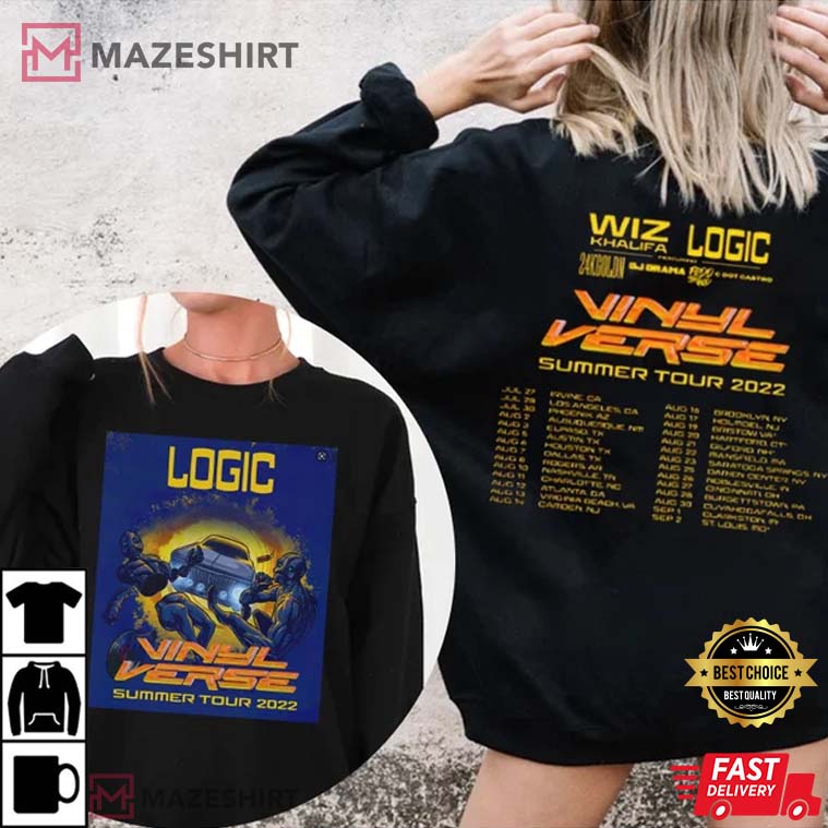 Vinyl Verse Tour 2022 Wiz Khalifa Logic Tour Best T-Shirt